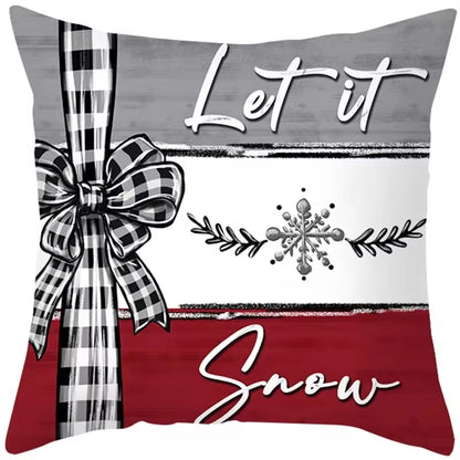 45Cm Christmas Cushion Cover Pillowcase 2024 Christmas Decorations for Home Ornament Xmas New Year Christmas Decor 2023 Noel