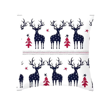 45Cm Christmas Cushion Cover Pillowcase 2024 Christmas Decorations for Home Ornament Xmas New Year Christmas Decor 2023 Noel